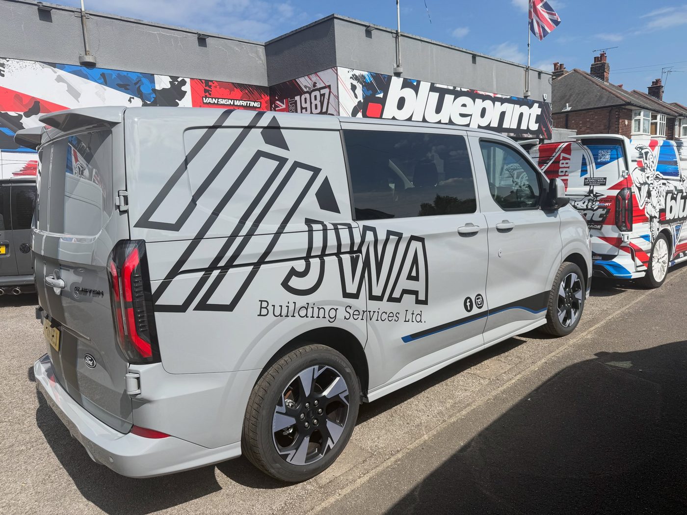JWA Building Services branded van